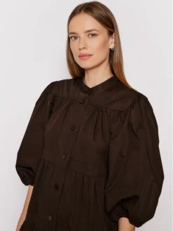 Tory Burch Vestito Chemisier Artist Button Front 83663 Marrone Loose Fit -Offerta economica Guess || Calvin Klein Jeans || Vero Moda tory burch vestito chemisier artist button front 83663 marrone loose fit 3