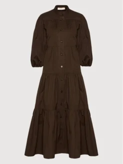 Tory Burch Vestito Chemisier Artist Button Front 83663 Marrone Loose Fit -Offerta economica Guess || Calvin Klein Jeans || Vero Moda tory burch vestito chemisier artist button front 83663 marrone loose fit 4