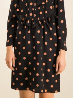 Tory Burch Vestito Chemisier Printed Ruffle Bow Dress 61697 Nero Regular Fit -Offerta economica Guess || Calvin Klein Jeans || Vero Moda tory burch vestito chemisier printed ruffle bow dress 61697 nero regular fit 4