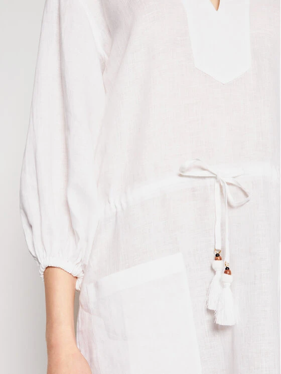 Tory Burch Vestito Estivo 82138 Bianco Regular Fit 4 Tory Burch Vestito Estivo 82138 Bianco Regular Fit - immagine 4