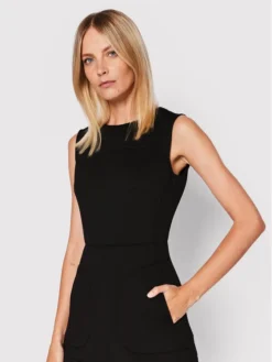 Trussardi Vestito Da Giorno 56D00629 Nero Regular Fit -Offerta economica Guess || Calvin Klein Jeans || Vero Moda trussardi vestito da giorno 56d00629 nero regular fit 3