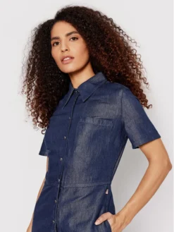 Trussardi Vestito Di Jeans 56D00598 Blu Scuro Regular Fit -Offerta economica Guess || Calvin Klein Jeans || Vero Moda trussardi vestito di jeans 56d00598 blu scuro regular fit 3