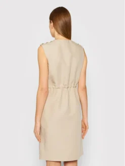 Trussardi Vestito Estivo 56D00584 Beige Regular Fit -Offerta economica Guess || Calvin Klein Jeans || Vero Moda trussardi vestito estivo 56d00584 beige regular fit 2