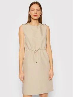 Trussardi Vestito Estivo 56D00584 Beige Regular Fit