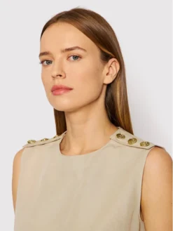 Trussardi Vestito Estivo 56D00584 Beige Regular Fit -Offerta economica Guess || Calvin Klein Jeans || Vero Moda trussardi vestito estivo 56d00584 beige regular fit 3