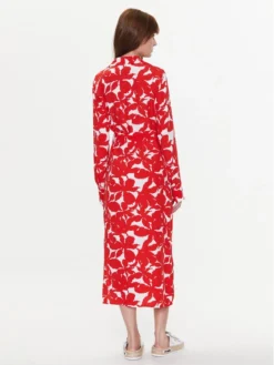 United Colors Of Benetton Vestito Chemisier 43UEDV02X Rosso Regular Fit -Offerta economica Guess || Calvin Klein Jeans || Vero Moda united colors of benetton vestito chemisier 43uedv02x rosso regular fit 2