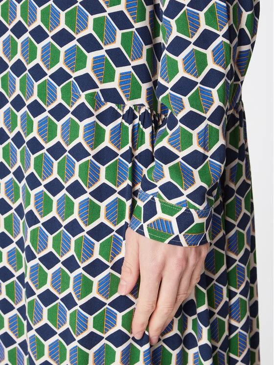 United Colors Of Benetton Vestito Chemisier 48D8DV01W Multicolore Regular Fit 4 United Colors Of Benetton Vestito Chemisier 48D8DV01W Multicolore Regular Fit - immagine 4