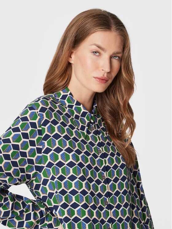 United Colors Of Benetton Vestito Chemisier 48D8DV01W Multicolore Regular Fit 5 United Colors Of Benetton Vestito Chemisier 48D8DV01W Multicolore Regular Fit - immagine 5