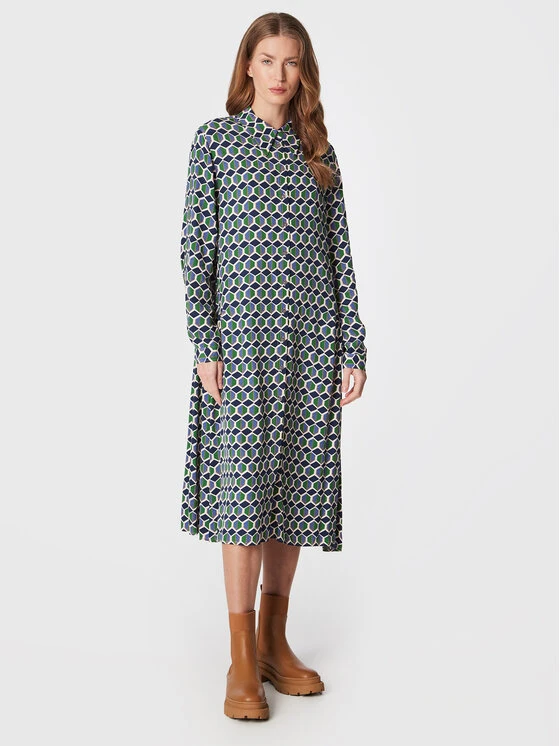 United Colors Of Benetton Vestito Chemisier 48D8DV01W Multicolore Regular Fit 1 United Colors Of Benetton Vestito Chemisier 48D8DV01W Multicolore Regular Fit