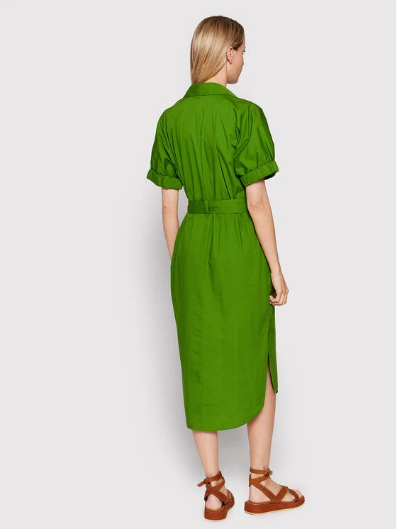 United Colors Of Benetton Vestito Chemisier 4EW7DV01K Verde Regular Fit 3 United Colors Of Benetton Vestito Chemisier 4EW7DV01K Verde Regular Fit - immagine 3