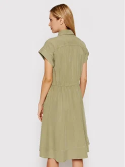 United Colors Of Benetton Vestito Chemisier 4LCRDV008 Verde Regular Fit -Offerta economica Guess || Calvin Klein Jeans || Vero Moda united colors of benetton vestito chemisier 4lcrdv008 verde regular fit 2