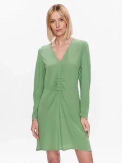 United Colors Of Benetton Vestito Da Giorno 43A0DV031 Verde Regular Fit