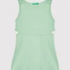 United Colors Of Benetton Vestito Estivo 3HCGCV005 Verde Regular Fit
