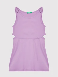 United Colors Of Benetton Vestito Estivo 3HCGCV005 Viola Regular Fit