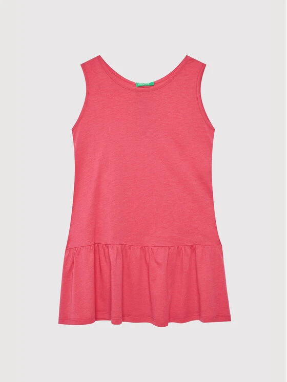 United Colors Of Benetton Vestito Estivo 3Q220V001 Rosa Relaxed Fit 1 United Colors Of Benetton Vestito Estivo 3Q220V001 Rosa Relaxed Fit