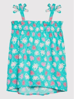 United Colors Of Benetton Vestito Estivo 42BQ0V003 Blu Regular Fit