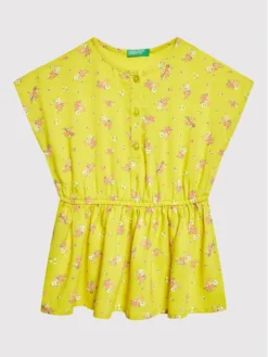 United Colors Of Benetton Vestito Estivo 49RUGV008 Verde Regular Fit