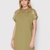 URBAN CLASSICS Vestito Da Giorno Lace TB4363 Verde Regular Fit
