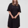 Vero Moda Curve Vestito Da Giorno Bonnie 10259340 Nero Regular Fit