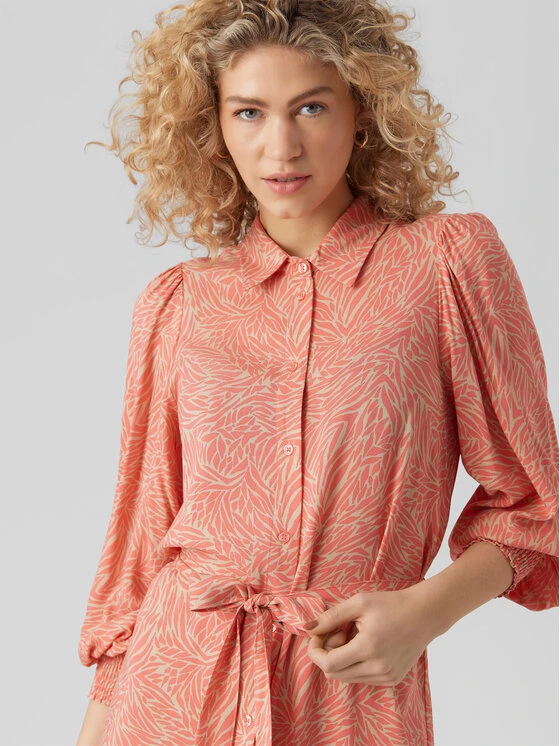 Vero Moda Vestito Chemisier 10282451 Marrone Regular Fit 4 Vero Moda Vestito Chemisier 10282451 Marrone Regular Fit - immagine 4