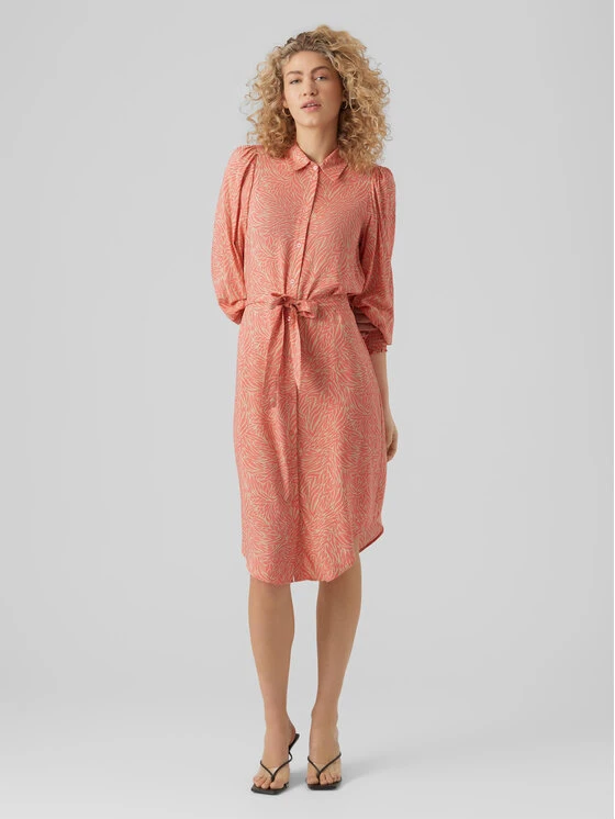 Vero Moda Vestito Chemisier 10282451 Marrone Regular Fit 1 Vero Moda Vestito Chemisier 10282451 Marrone Regular Fit