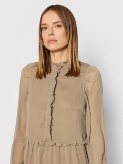 Vero Moda Vestito Chemisier Dee 10258167 Marrone Regular Fit -Offerta economica Guess || Calvin Klein Jeans || Vero Moda vero moda vestito chemisier dee 10258167 marrone regular fit 3