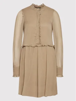 Vero Moda Vestito Chemisier Dee 10258167 Marrone Regular Fit -Offerta economica Guess || Calvin Klein Jeans || Vero Moda vero moda vestito chemisier dee 10258167 marrone regular fit 4