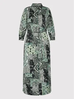 Vero Moda Vestito Chemisier Gigi 10261072 Verde Regular Fit -Offerta economica Guess || Calvin Klein Jeans || Vero Moda vero moda vestito chemisier gigi 10261072 verde regular fit 4