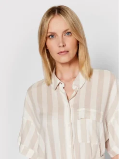 Vero Moda Vestito Chemisier Jena 10260258 Beige Regular Fit -Offerta economica Guess || Calvin Klein Jeans || Vero Moda vero moda vestito chemisier jena 10260258 beige regular fit 3
