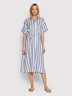 Vero Moda Vestito Chemisier Jena 10260258 Blu Regular Fit