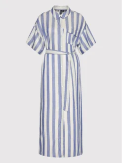 Vero Moda Vestito Chemisier Jena 10260258 Blu Regular Fit -Offerta economica Guess || Calvin Klein Jeans || Vero Moda vero moda vestito chemisier jena 10260258 blu regular fit 4