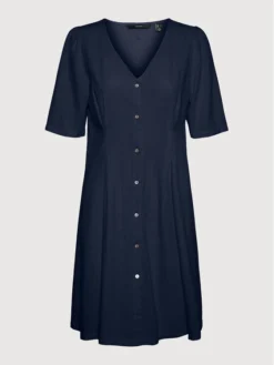 Vero Moda Vestito Chemisier Jesmilo 10260355 Blu Scuro Regular Fit