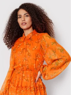 Vero Moda Vestito Chemisier Kaya 10267353 Arancione Regular Fit -Offerta economica Guess || Calvin Klein Jeans || Vero Moda vero moda vestito chemisier kaya 10267353 arancione regular fit 3