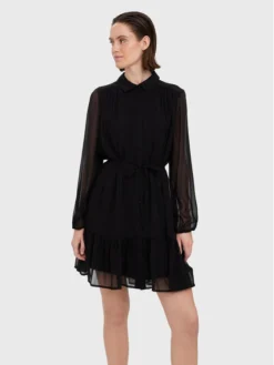 Vero Moda Vestito Chemisier Kaya 10274181 Nero Regular Fit