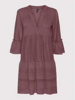 Vero Moda Vestito Da Giorno Honey 10272501 Bordeaux Regular Fit