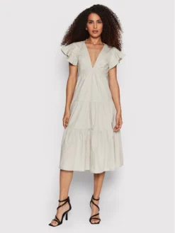 Vero Moda Vestito Da Giorno Jarlotte 10261022 Beige Regular Fit