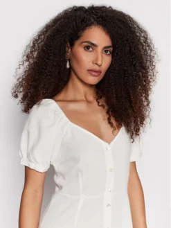 Vero Moda Vestito Chemisier Jesmilo 10260300 Bianco Regular Fit -Offerta economica Guess || Calvin Klein Jeans || Vero Moda vero moda vestito da giorno jesmilo 10260300 bianco regular fit 3