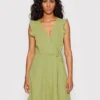 Vero Moda Vestito Da Giorno Natali 10263273 Verde Regular Fit
