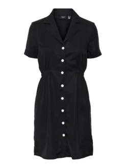 Vero Moda Vestito Di Jeans 10283698 Nero Standard Fit