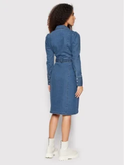 Vero Moda Vestito Di Jeans Ruby 10258184 Blu Regular Fit -Offerta economica Guess || Calvin Klein Jeans || Vero Moda vero moda vestito di jeans ruby 10258184 blu regular fit 2