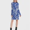 Vero Moda Vestito Di Maglia Lorena 10271258 Blu Slim Fit