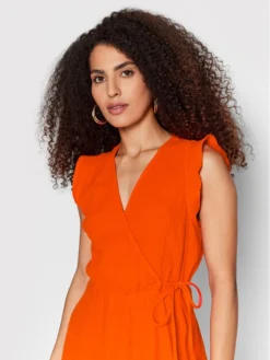 Vero Moda Vestito Estivo Natali 10263273 Arancione Regular Fit -Offerta economica Guess || Calvin Klein Jeans || Vero Moda vero moda vestito estivo natali 10263273 arancione regular fit 4