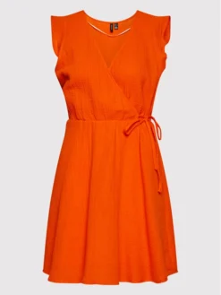 Vero Moda Vestito Estivo Natali 10263273 Arancione Regular Fit -Offerta economica Guess || Calvin Klein Jeans || Vero Moda vero moda vestito estivo natali 10263273 arancione regular fit 5