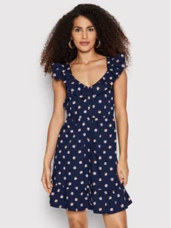 Vero Moda Vestito Estivo Nibi 10263164 Blu Scuro Regular Fit