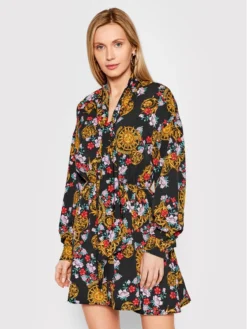 Versace Jeans Couture Vestito Chemisier 72HAO924 Nero Regular Fit