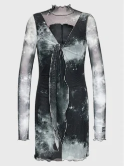 Versace Jeans Couture Vestito Da Giorno Tulle 73HAO903 Nero Slim Fit -Offerta economica Guess || Calvin Klein Jeans || Vero Moda versace jeans couture vestito da giorno tulle 73hao903 nero slim fit 4