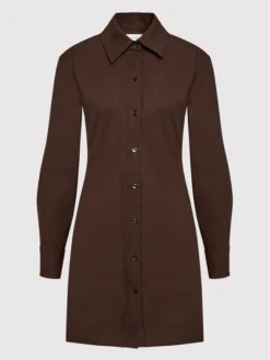 Vestito Chemisier 1122WDR003220A Marrone Regular Fit -Offerta economica Guess || Calvin Klein Jeans || Vero Moda victoria victoria beckham vestito chemisier 1122wdr003220a marrone regular fit 4