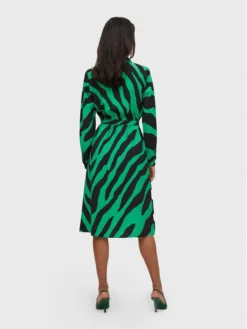 Vila Vestito Chemisier Dogma 14077043 Verde Regular Fit -Offerta economica Guess || Calvin Klein Jeans || Vero Moda vila vestito chemisier dogma 14077043 verde regular fit 2