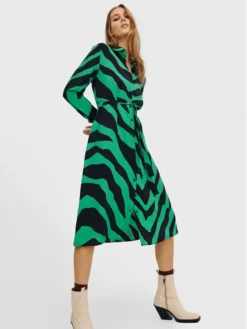 Vila Vestito Chemisier Dogma 14077043 Verde Regular Fit -Offerta economica Guess || Calvin Klein Jeans || Vero Moda vila vestito chemisier dogma 14077043 verde regular fit 4