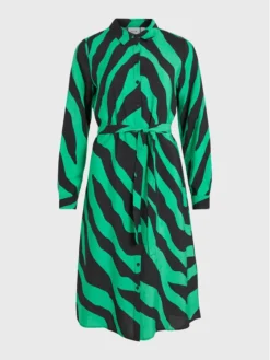 Vila Vestito Chemisier Dogma 14077043 Verde Regular Fit -Offerta economica Guess || Calvin Klein Jeans || Vero Moda vila vestito chemisier dogma 14077043 verde regular fit 5